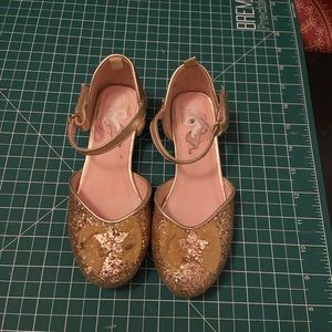 Girls sequined star and bow shoes